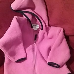 LL Bean pink fleece
