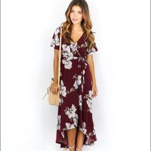 Vici Collection "One with Nature" hi-lo dress.