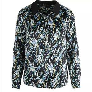 💖SOLD💖 Juicy Couture Black Wildflower Blouse 10