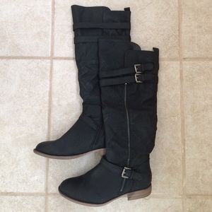 Like New Black Knee High Boots