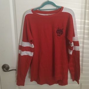 VS Pink red "wildcats" sweatshirt (S)