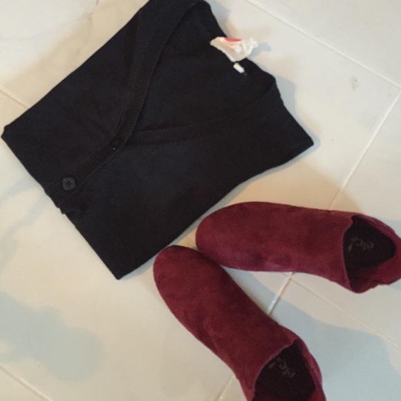 Black cardigan