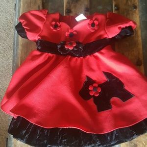 Gorgeous Red & black Toddler Dress