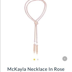 McKayla Kendra Scott necklace in rose gold