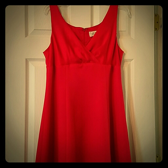Full length Red Holiday Dress