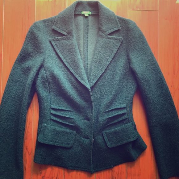 United colors of Benetton teal 100% wool coat