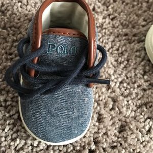 Denim Polo Booties )0-3 months)