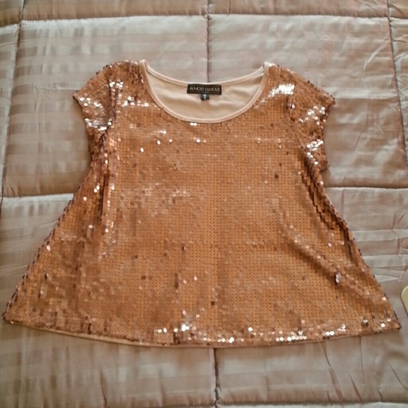 Blush Pink Sequin Crop Top