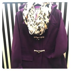 BRAND NEW Old Navy Purple Pea Coat