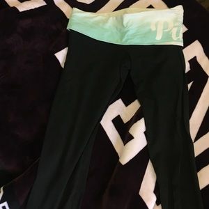 VS Pink fold over yoga legging M