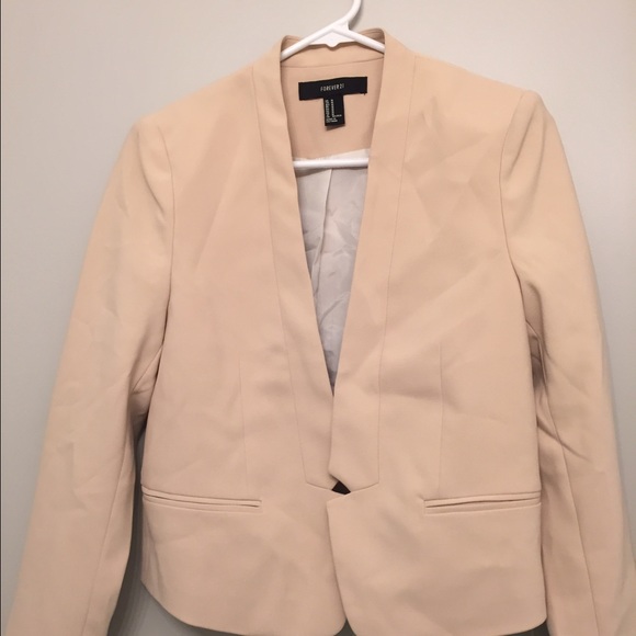 Forever 21 Creme Blazer