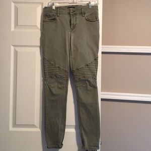 Olive green Express moto legging