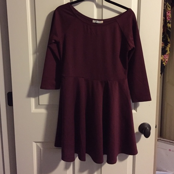 Women's Plum 3/4 Sleeve Dress