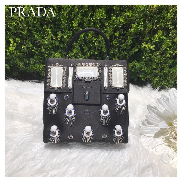 NWT PRADA BLACK SATIN BAG - Picture 5 of 5