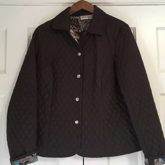 Brown lightweight quilted jacket