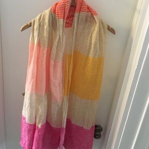 Anthropologie Colorful metallic scarf