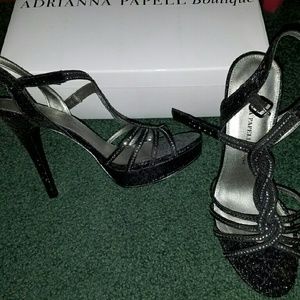 Adrianna Papell Boutique Black heels 9M