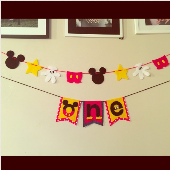 Mickey Mouse 1st BD banners bundle