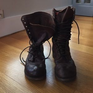 Vintage Shoe Company Molly Leather Boots