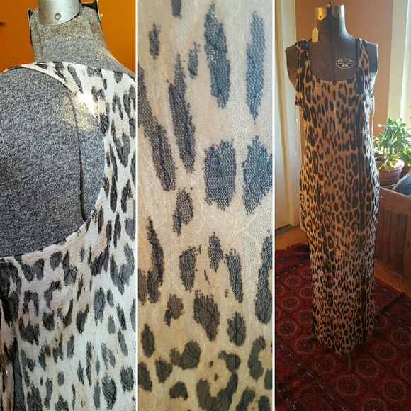 Cheetah Print Maxi Dress
