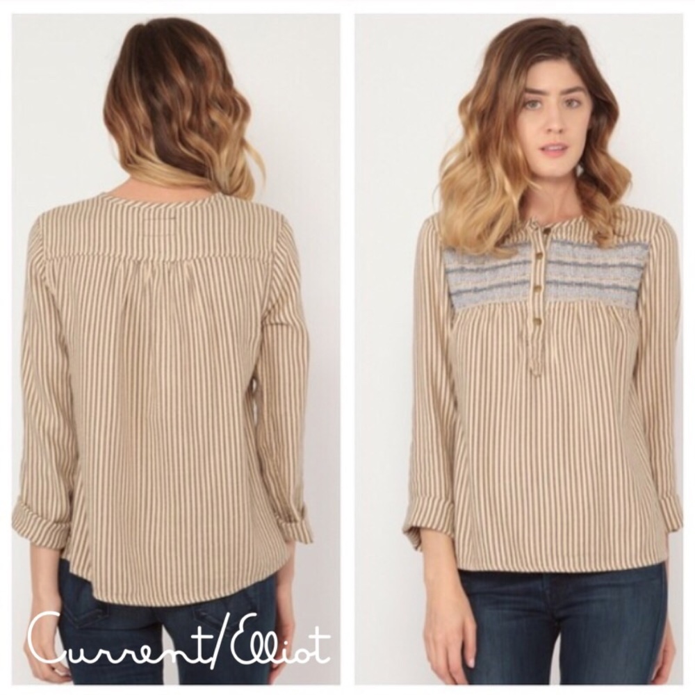 82% OFF Current/Elliott retreat Henley - Picture 2 of 6
