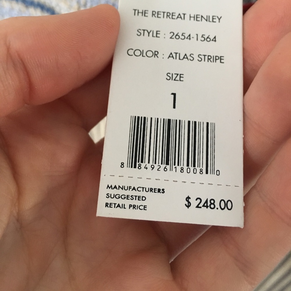 82% OFF Current/Elliott retreat Henley - Picture 6 of 6