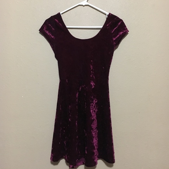 Red velvet dress