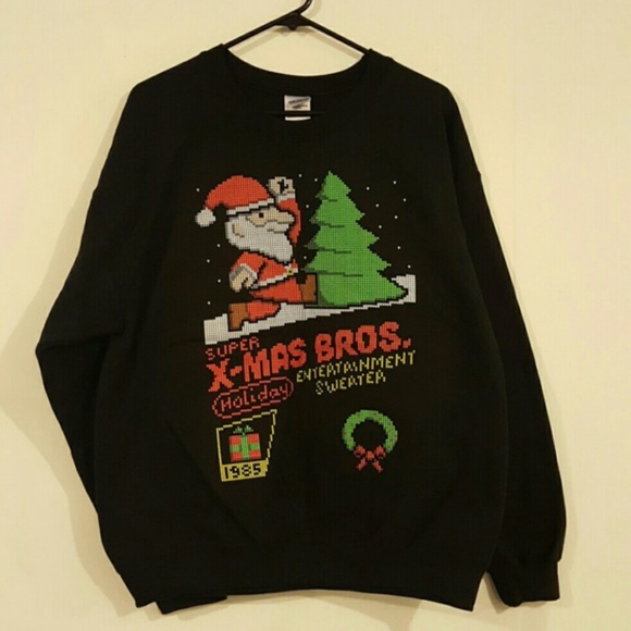 mario brothers christmas sweater