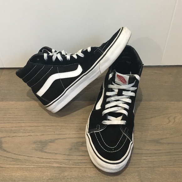 Men's Vans Sk8-Hi black size 9.5