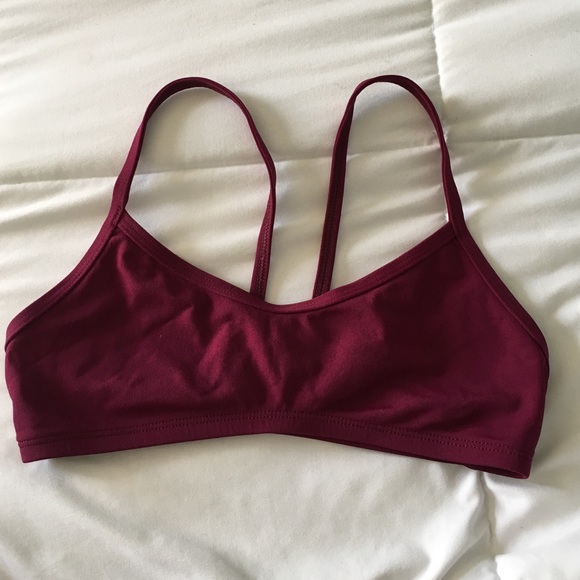 Burgundy jolyn swim top