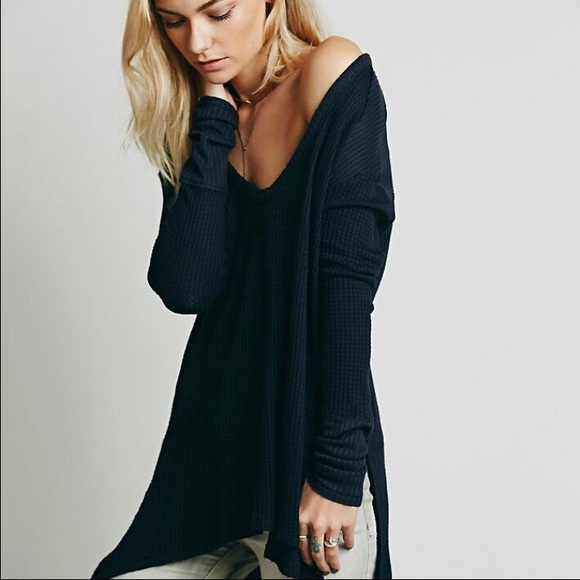 Free people navy blue sunset thermal