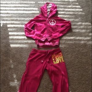 Victoria secret pink bling sweat suit