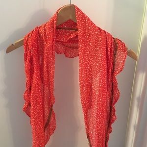 Anthropologie polka dot scarf