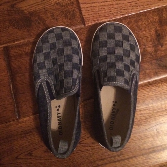Blue Old Navy little boy loafers