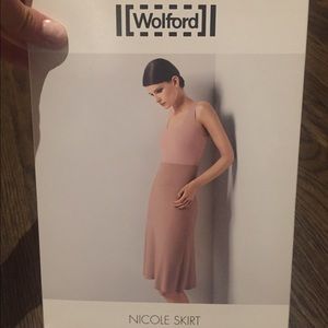 Wolford Nicole skirt XS baby pink knee-length New
