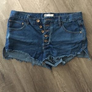 Free People cutoff denim shorts