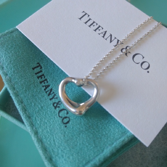 Tiffany's Open Heart Pendant with Diamond