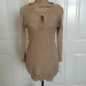 💥SALE!!💥THALIA GOLD SEQUIN SWEATER