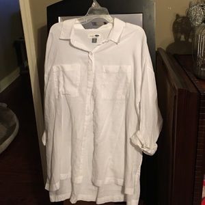 Women's boyfriend style button up