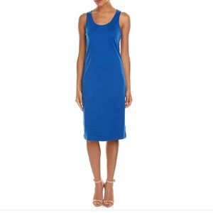 Joan Vass French Blue Midi Dress