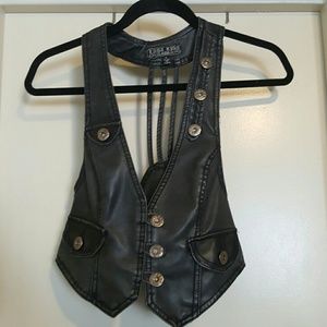 Leather vest