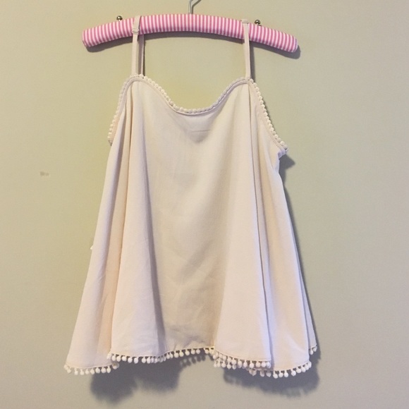 Cream Pom Pom Top