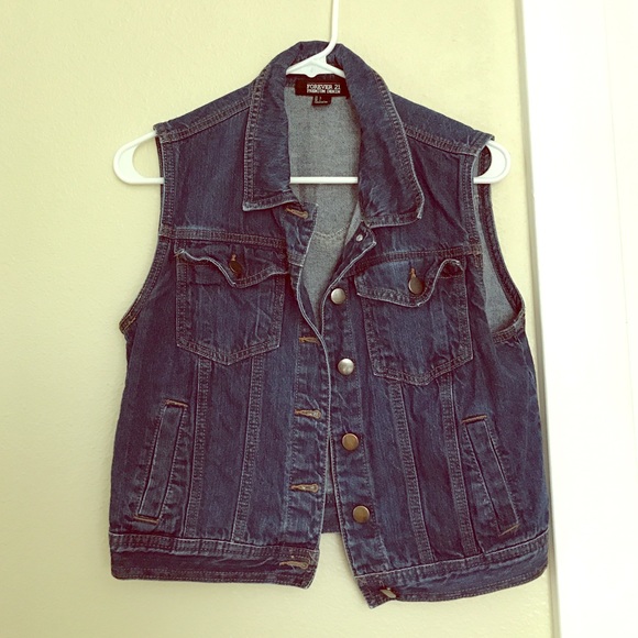 Forever 21 Jackets & Blazers - CUTE FOREVER 21 JEAN VEST!!