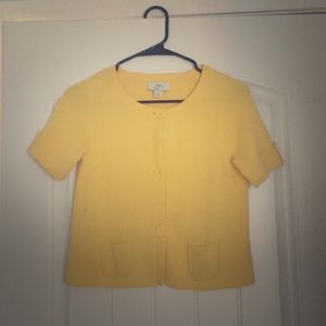 Ann Taylor LOFT yellow cardigan