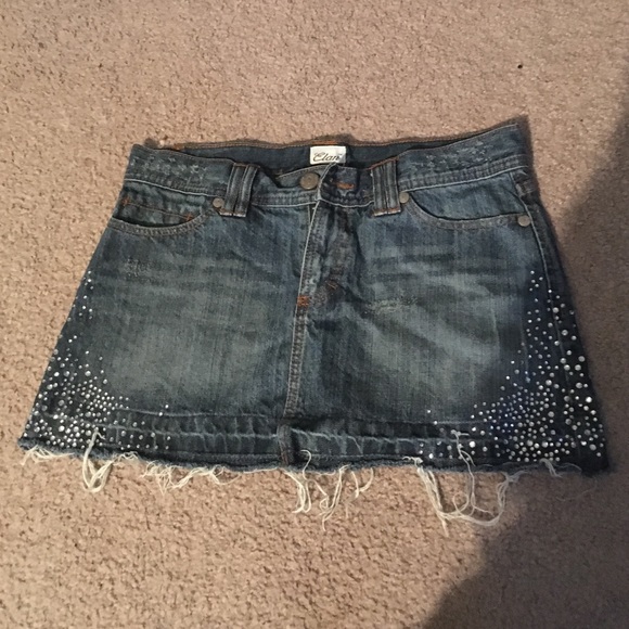 Blinged denim mini! - Picture 1 of 2