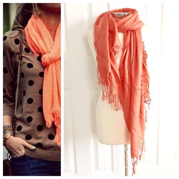 Accessories - Orange Pashmina Scarf