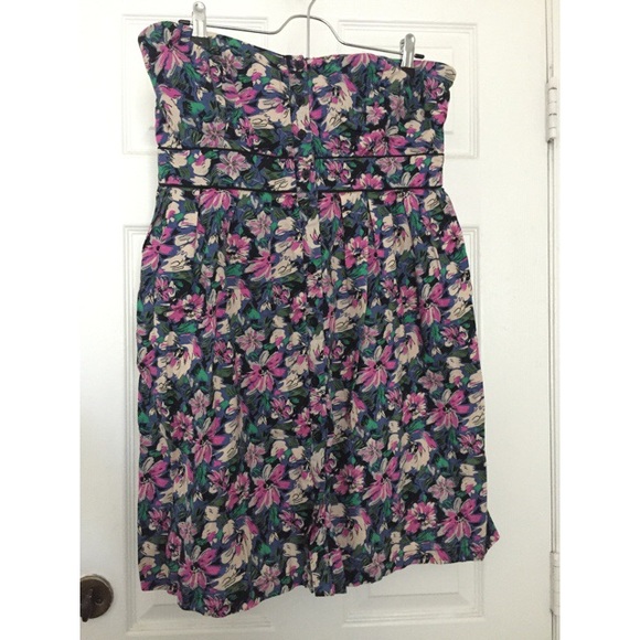 Xhilaration Strapless Mini Floral Dress