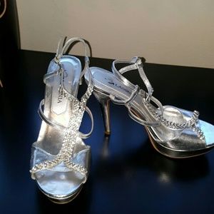 Silver heels