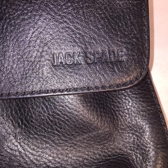 Jack Spade Bags Black Leather Crossbody Messenger Bag Poshmark