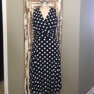 Ronni Nicole - Polka Dot Printed A-Line Dress